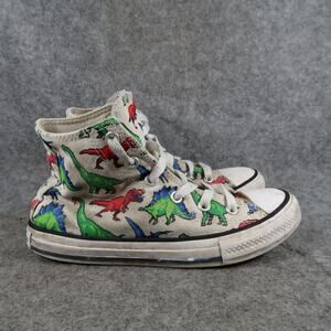 Converse Shoes Junior 1 Chuck Taylor All Star High Top Sneakers Dinosaurs Canvas